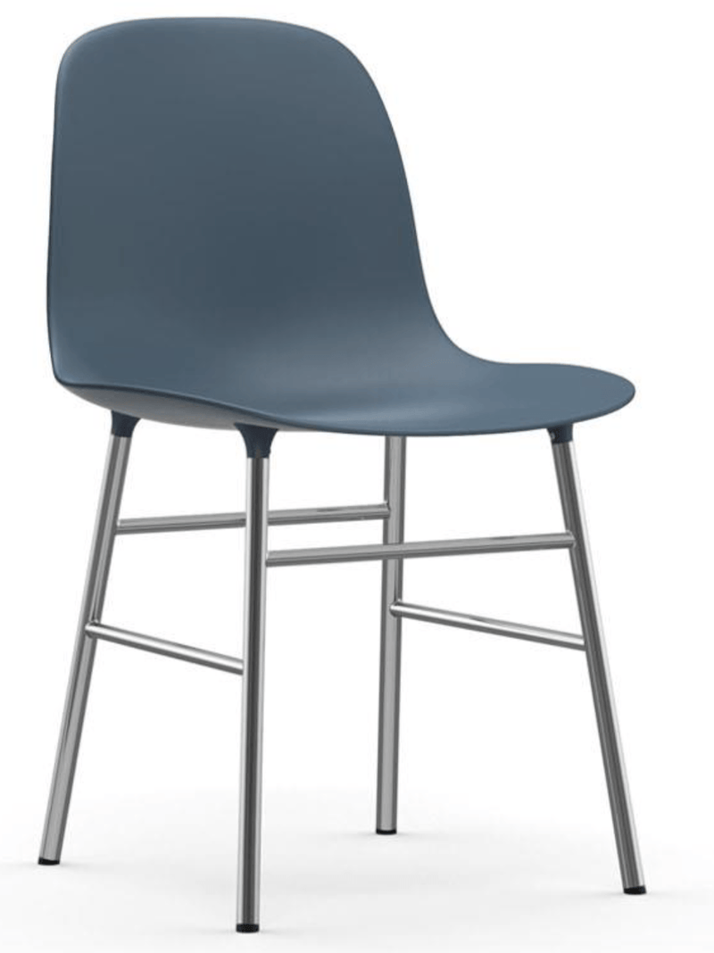 Form Chair - Chrome - Normann Copenhagen - Chairs - Blue - HORNE