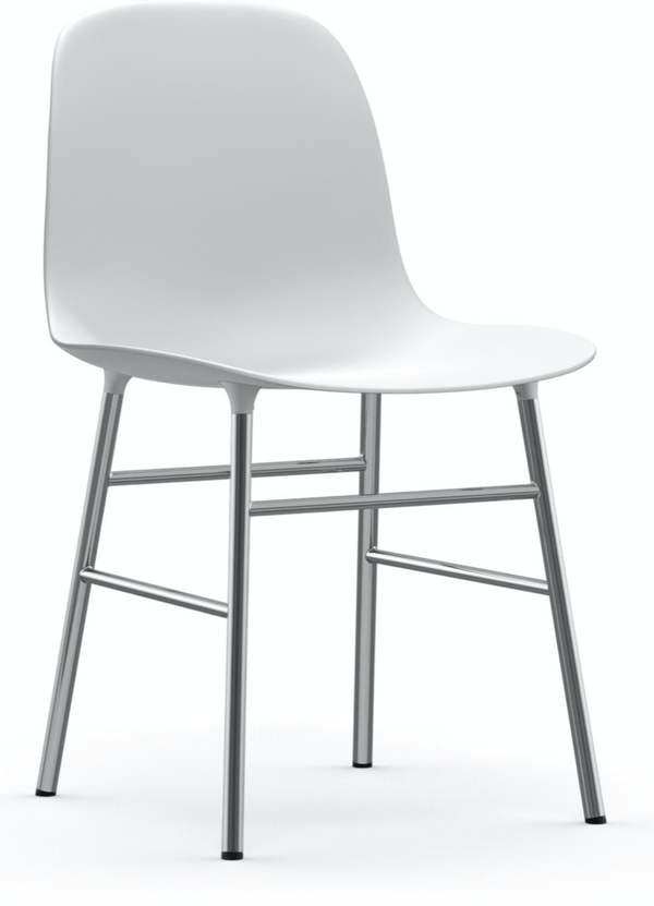 Form Chair - Chrome - Normann Copenhagen - Chairs - White - HORNE