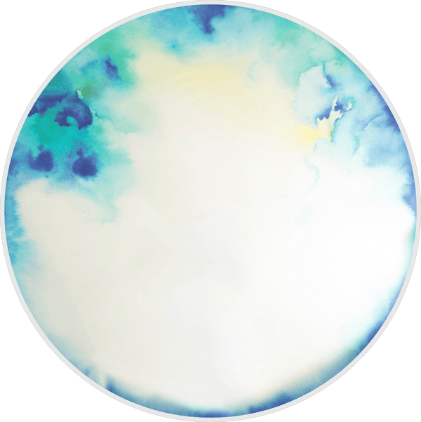 Francis Wall Mirror - Extra Large - Petite Friture - Mirrors - Blue - Yellow Watercolor - HORNE