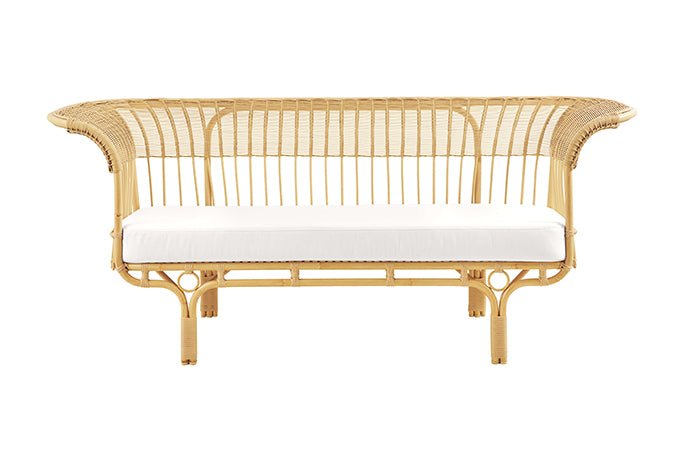 Franco Albini Belladonna Sofa - Exterior - Sika Design - Outdoor Furniture - Natural - Tempotest White Canvas - HORNE