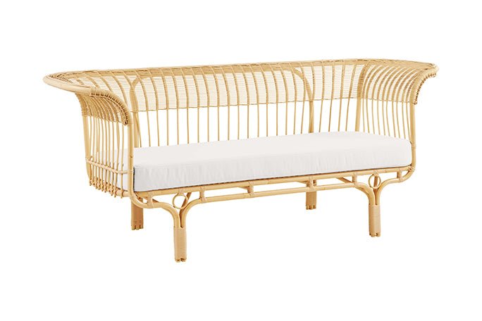 Franco Albini Belladonna Sofa - Exterior - Sika Design - Outdoor Furniture - Natural - Tempotest White Canvas - HORNE