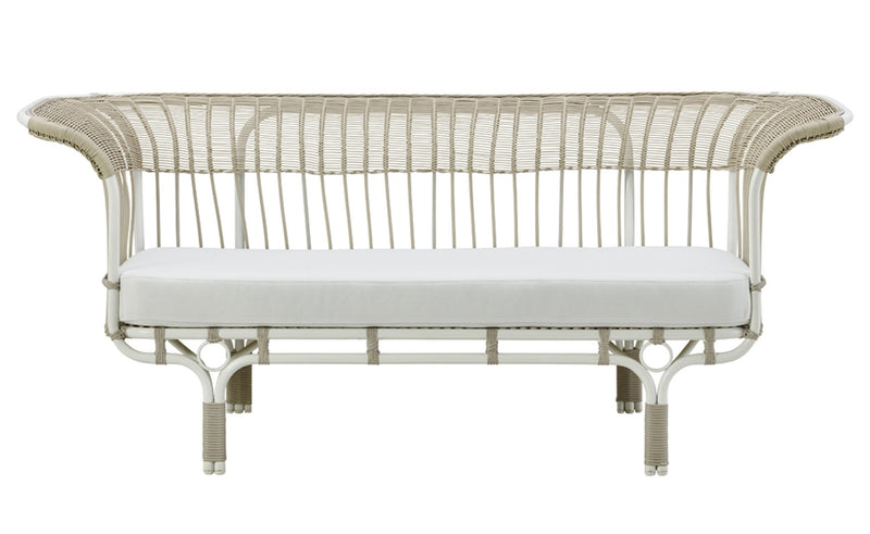 Franco Albini Belladonna Sofa - Exterior - Sika Design - Outdoor Furniture - Natural - Tempotest White Canvas - HORNE