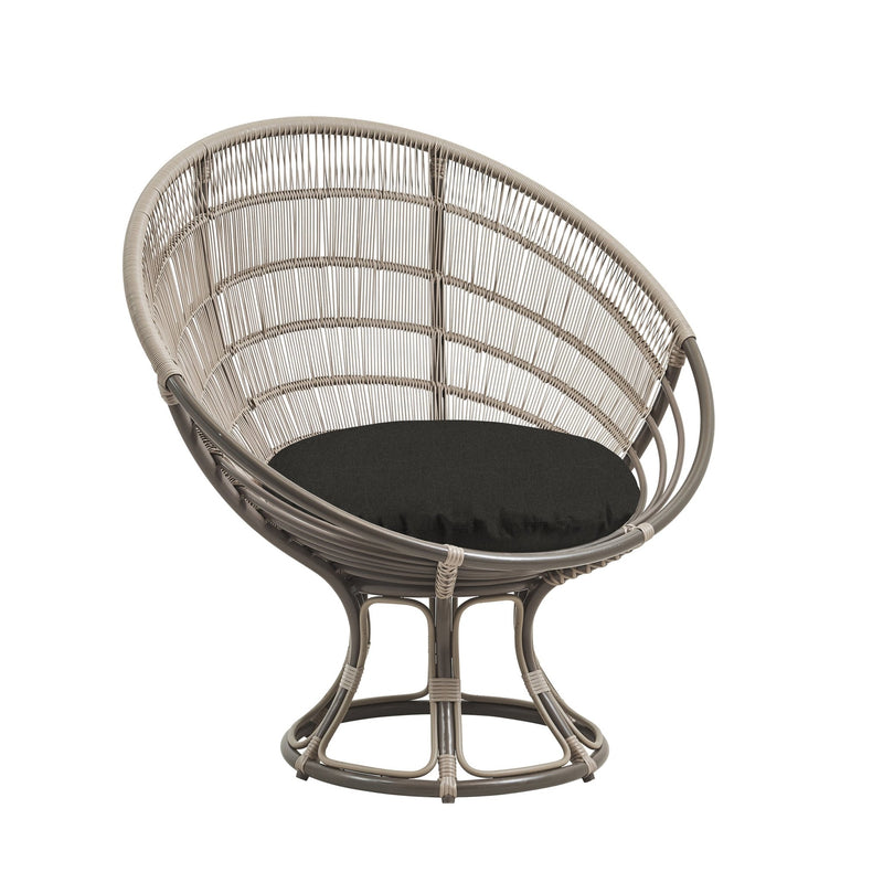 Franco Albini Luna Sun Chair - Exterior - Sika Design - Outdoor Furniture - Dove White - Tempotest White Canvas - HORNE