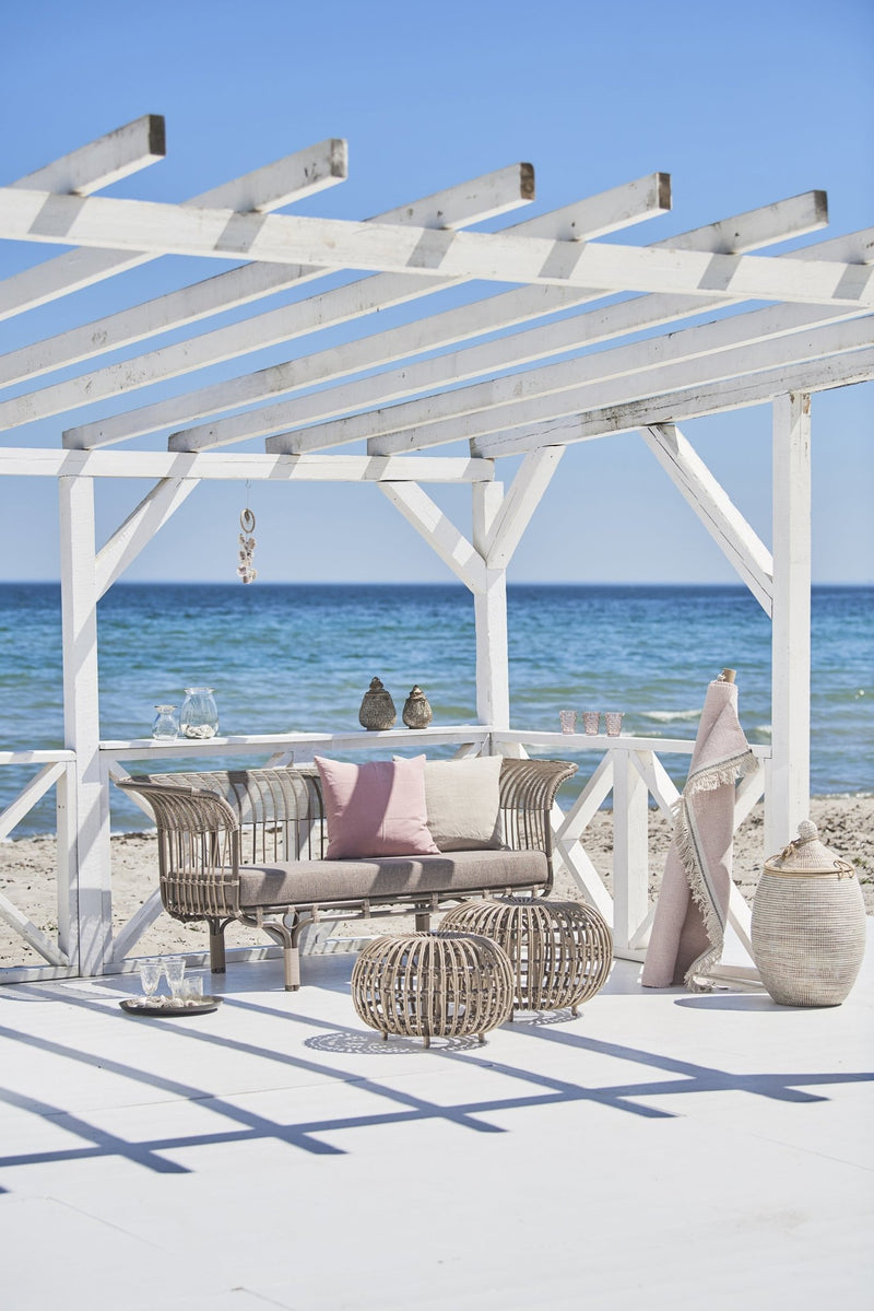 Franco Albini Ottoman - Exterior - Sika Design - Outdoor Furniture - Small - Dove White - HORNE