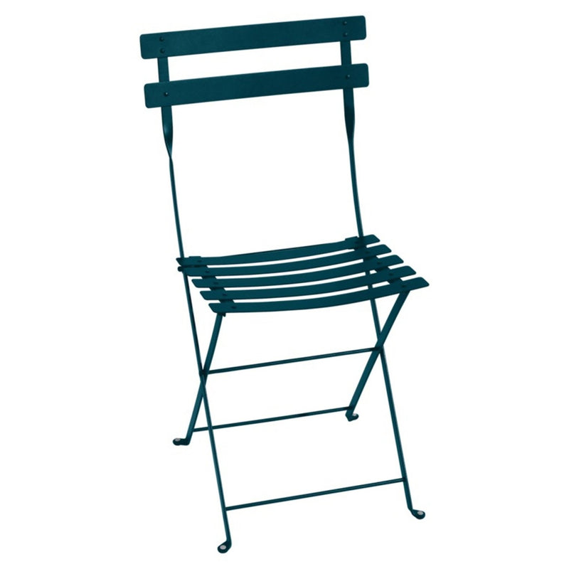 French Bistro Folding Chair - Set of 2 - Fermob - Outdoor Furniture - Acapulco Blue - HORNE