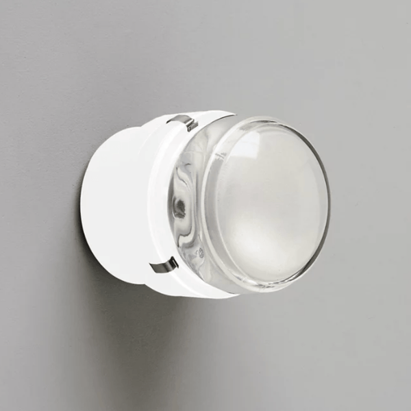 Fresnel Outdoor Wall Lamp - Oluce - Outdoor Lights - White - Incandescent - HORNE