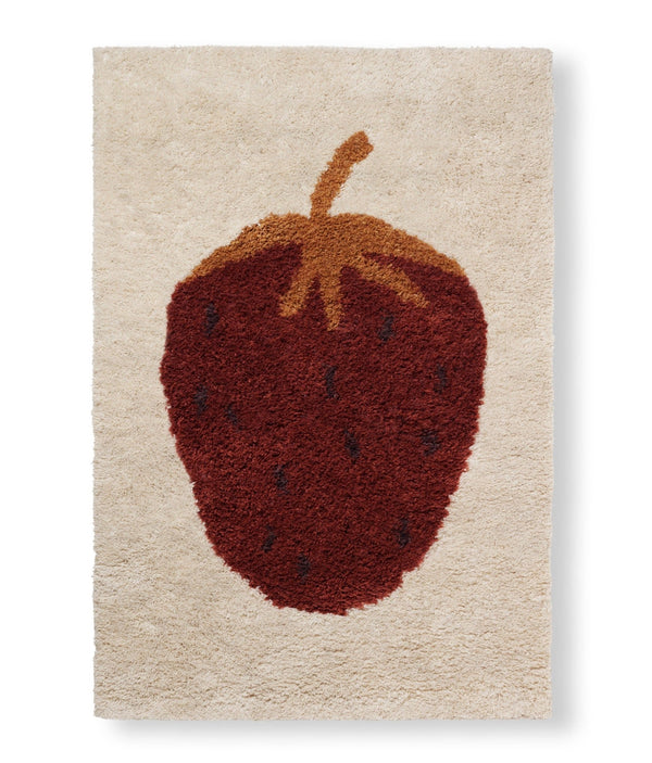 Fruiticana Tufted Rug - Ferm Living Rugs - Small - Strawberry - HORNE