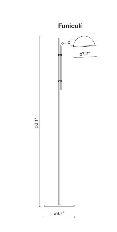 Funiculi Floor Lamp - Marset - Floor Lamps - Moss Gray - HORNE