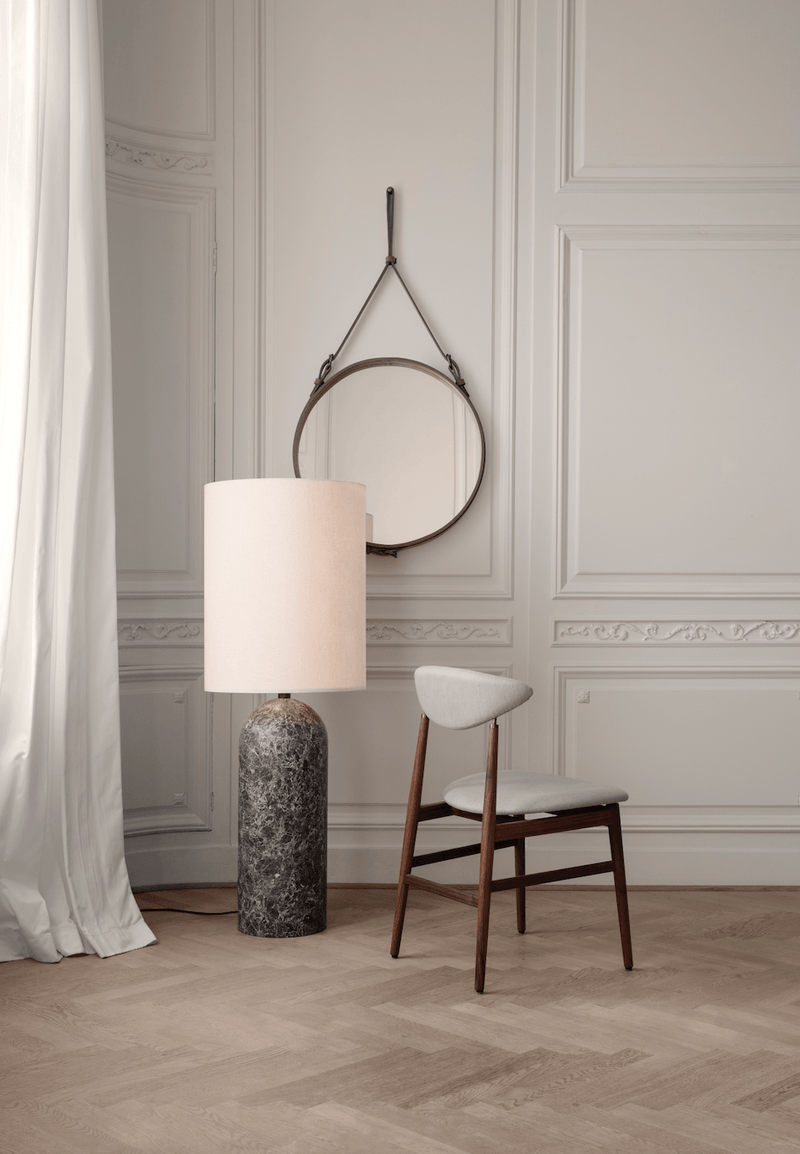 Gent Dining Chair - Gubi - Chairs - Black Stained Ash - Antique Brass - Gabriel Tempt - 60152 - HORNE