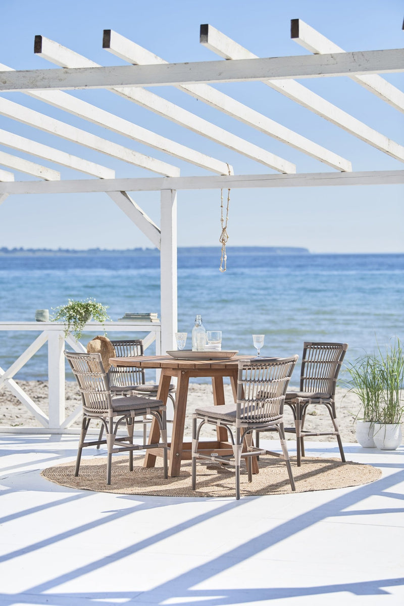 George Teak Round Table - Sika Design - Outdoor Furniture - Medium - 47