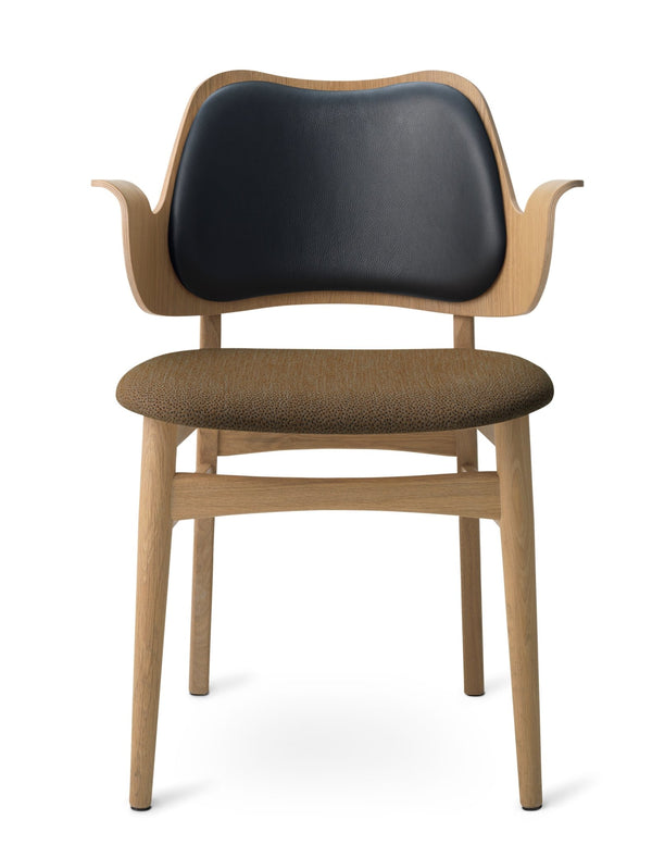 Gesture Dining Chair - Upholstered Back and Seat - Warm Nordic - Chairs - Sprinkles 274/ Oak - HORNE