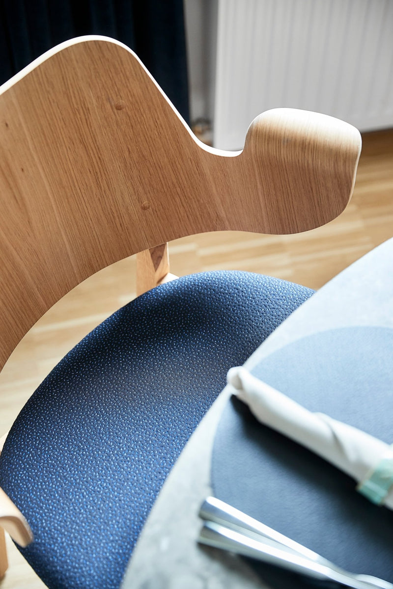 Gesture Dining Chair - Upholstered Seat - Warm Nordic - Chairs - Canvas 134/ Black Oak - HORNE