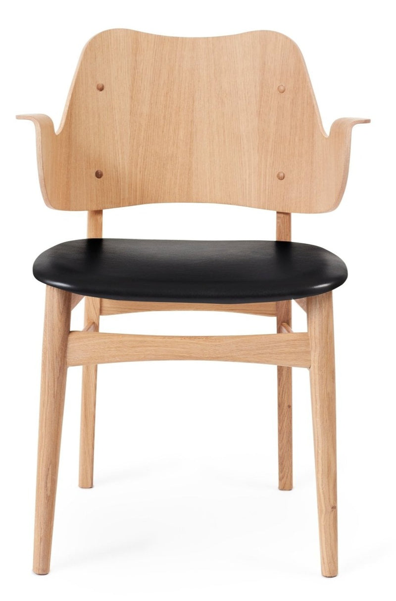 Gesture Dining Chair - Upholstered Seat - Warm Nordic - Chairs - Canvas 134/ Black Oak - HORNE