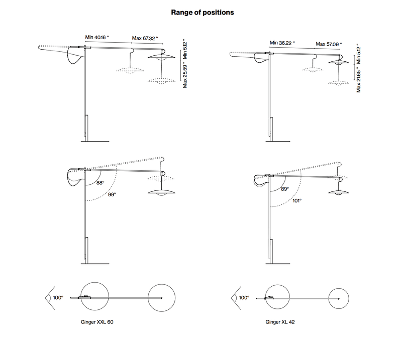 Ginger XL Floor Light - Marset - Floor Lamps - XL 42 - Wenge - HORNE