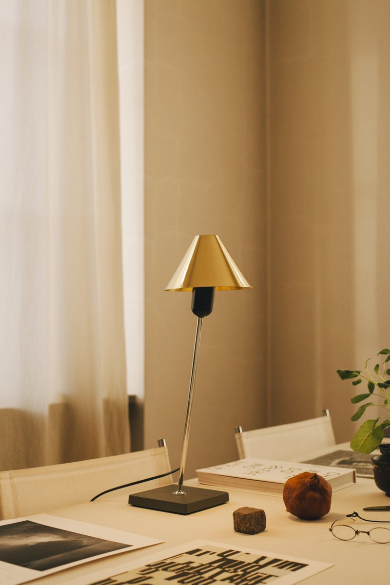 Gira Table Lamp - Santa & Cole - Table + Task - Brass - HORNE