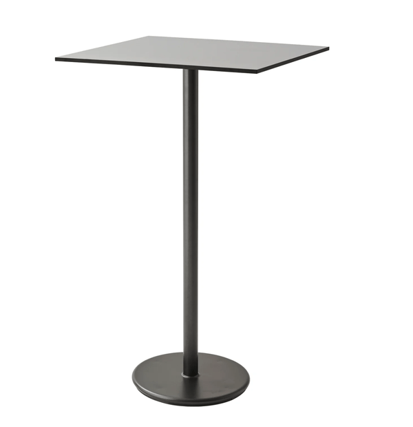 Go Bar Table - Square - Cane Line - Outdoor Furniture - Lava Grey - Lava Grey Aluminum - HORNE