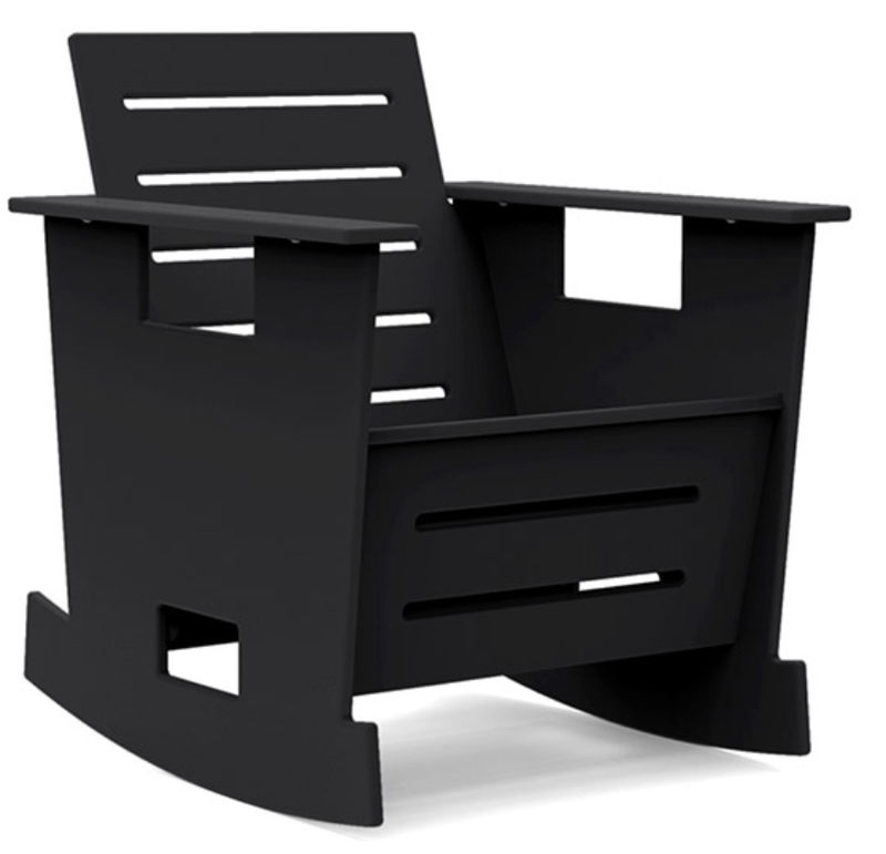 Go Club Rocking Chair - Loll Designs - Outdoor Furniture - Black - HORNE