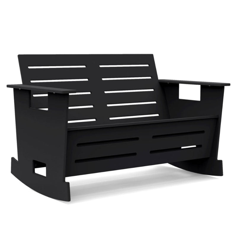 Go Loveseat Rocker - Loll Designs - Outdoor Furniture - Black - HORNE