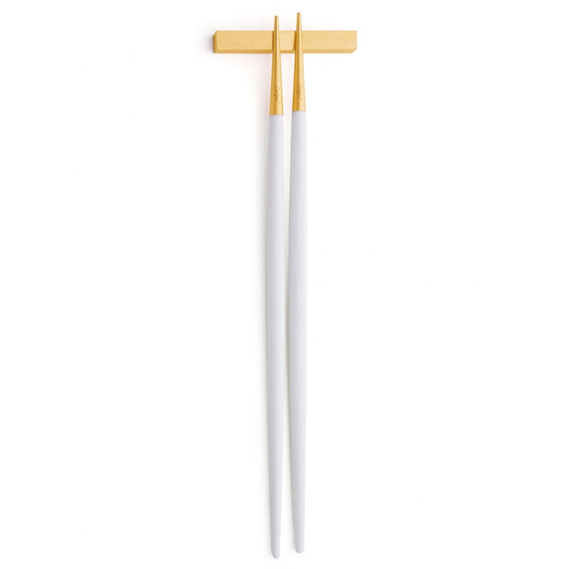 Goa Chopstick Set - Brushed Gold - Cutipol - Flatware + Serving Pieces - Black - HORNE