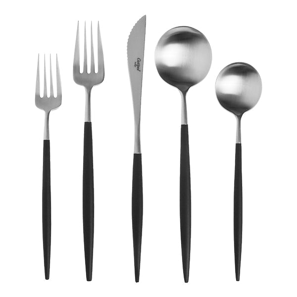 Goa Brushed Steel Silverware Set