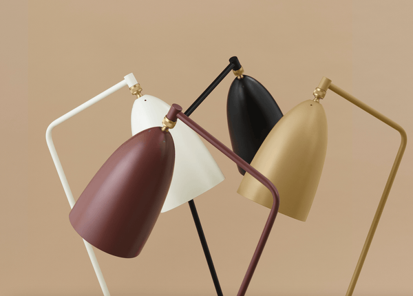 Gräshoppa Floor Lamp - Olive Brown - Gubi - Floor Lamps - HORNE