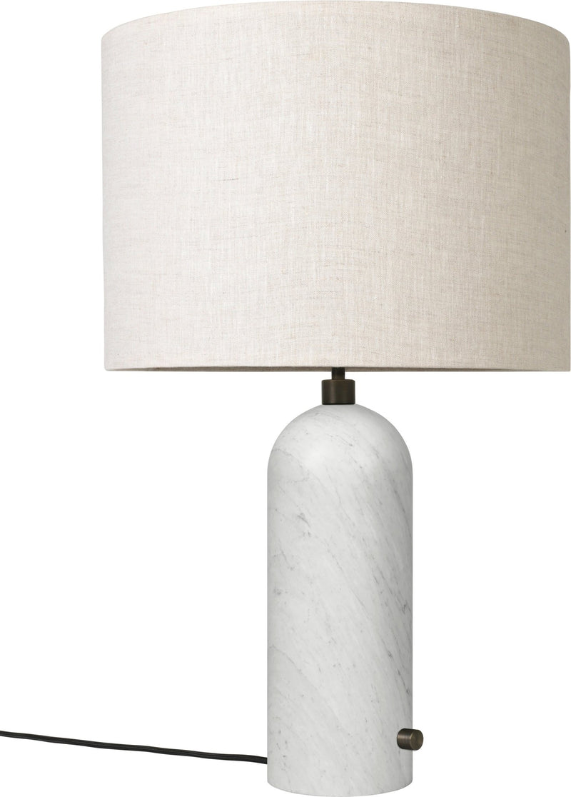 Gravity Table Lamp - Large - Gubi - Floor Lamps - Black Marble - Canvas - HORNE