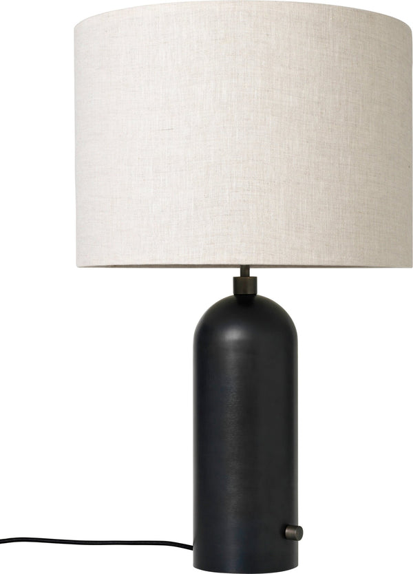 Gravity Table Lamp - Large - Gubi - Floor Lamps - Blackened Steel - Canvas - HORNE