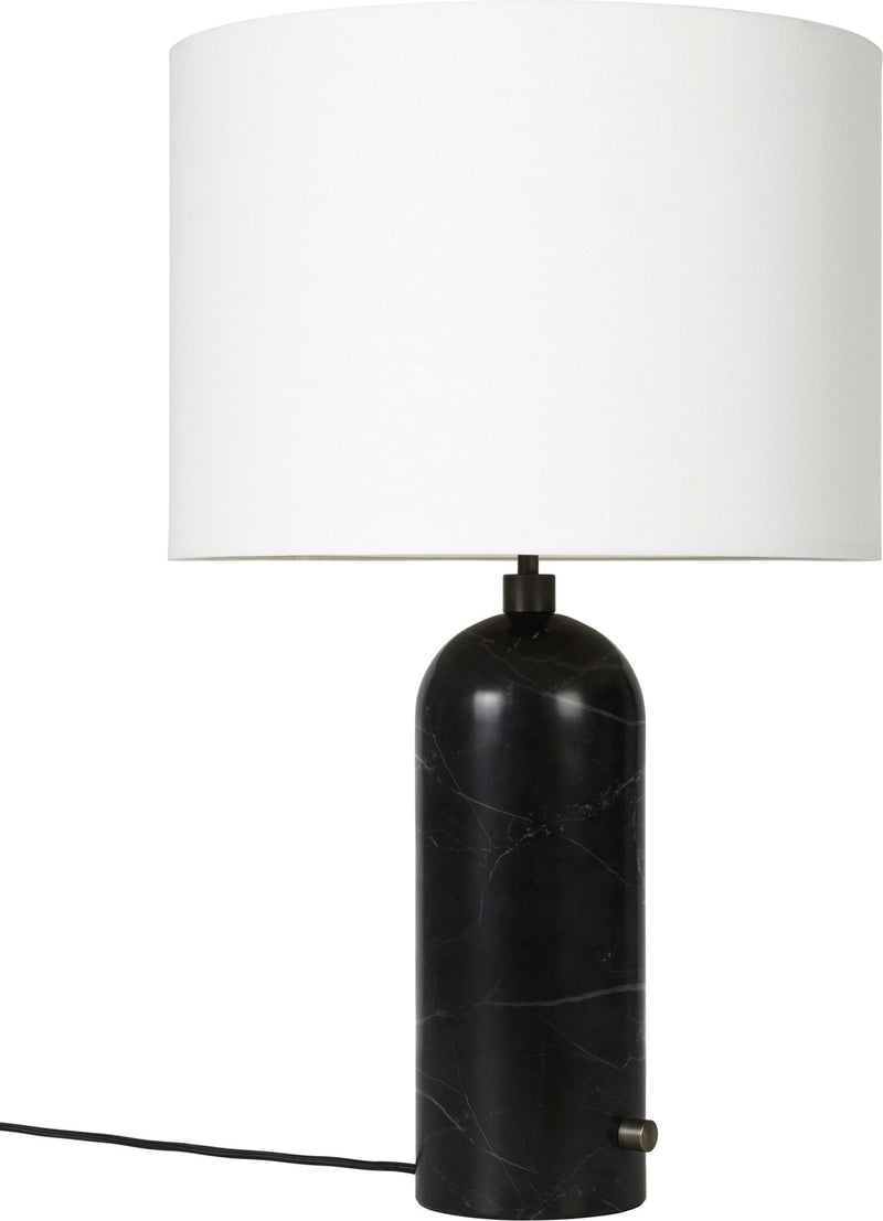 Gravity Table Lamp - Large - Gubi - Floor Lamps - Black Marble - Canvas - HORNE