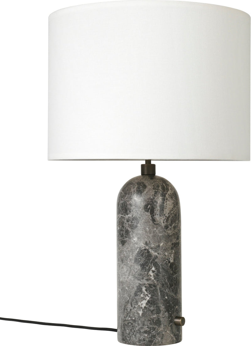 Gravity Table Lamp - Large - Gubi - Floor Lamps - Black Marble - Canvas - HORNE
