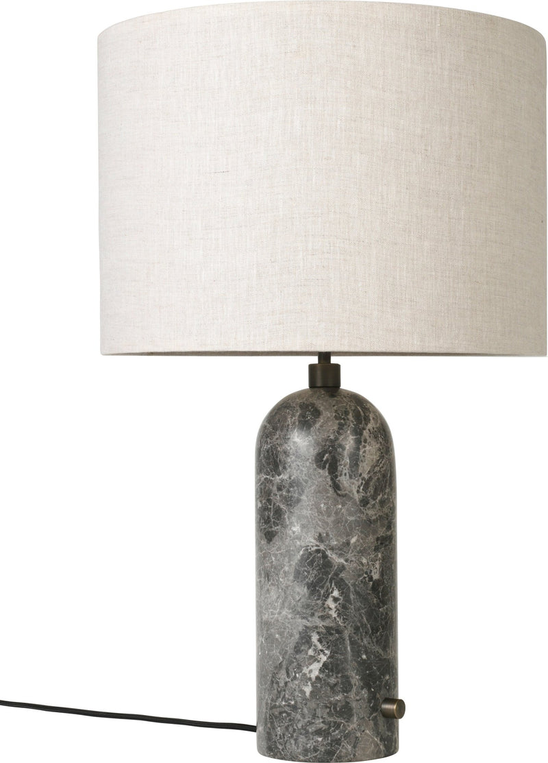 Gravity Table Lamp - Large - Gubi - Floor Lamps - Black Marble - Canvas - HORNE