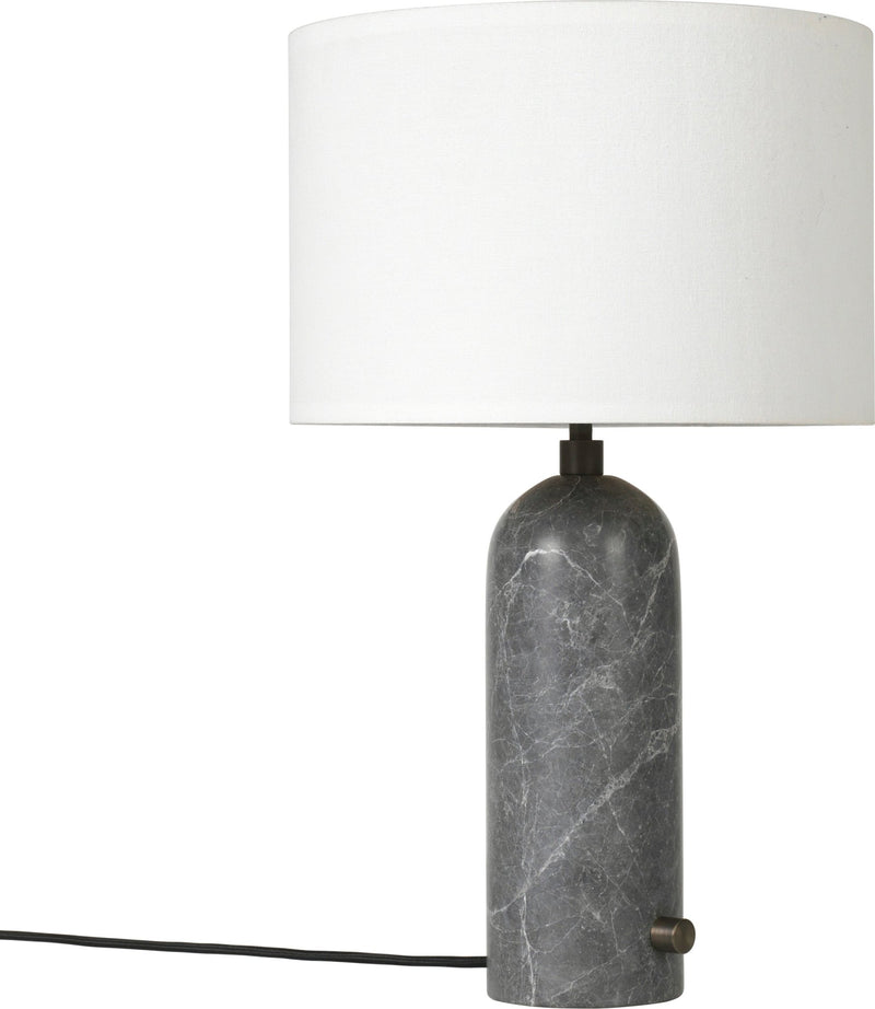 Gravity Table Lamp - Small - Gubi - Floor Lamps - Black Marble - Canvas - HORNE
