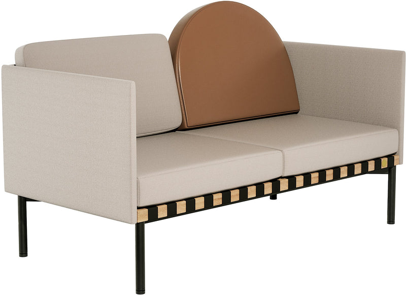 Grid 2 - Seater Sofa - Petite Friture - Sofas - Grey - Black - HORNE