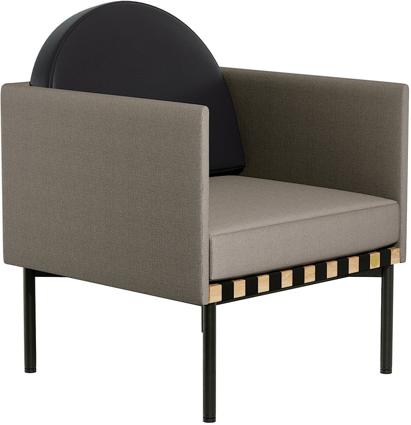 Grid Armchair - Petite Friture - Chairs - Grey - Black - HORNE