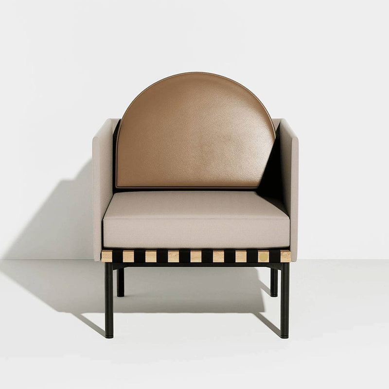 Grid Armchair - Petite Friture - Chairs - Grey - Black - HORNE