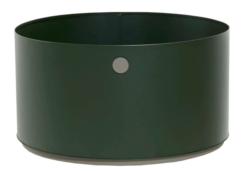 Grow Planter - Round - Cane Line - Planters - Small - Dark Green/Taupe - HORNE