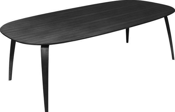 Gubi Dining Table Elliptical - Gubi - Tables + Desks - Black Stained Ash - HORNE