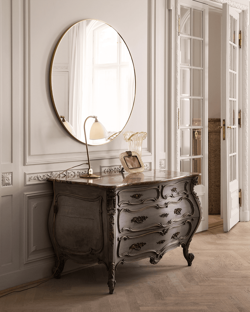 Gubi Round Mirror - Gubi - Mirrors - Black Brass - HORNE