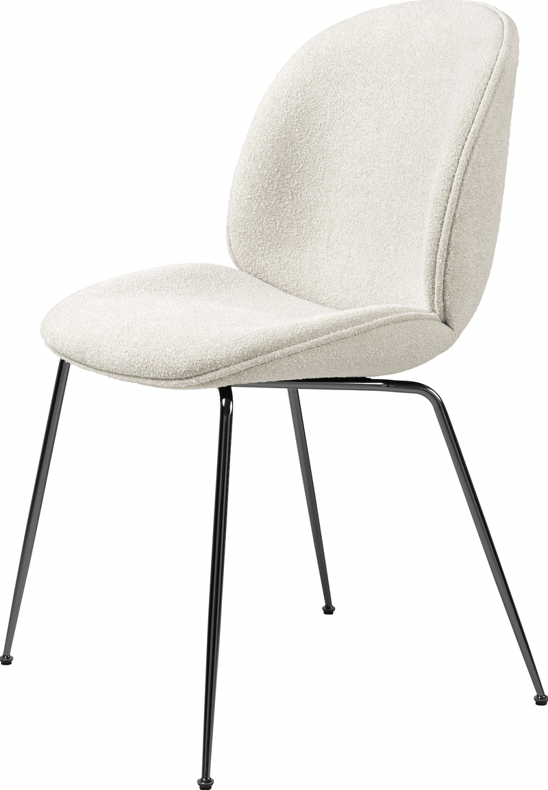 Beetle Dining Chair - Fully Upholstered - Gubi - Chairs - Matte Black - Canvas 2 - 0674 - HORNE