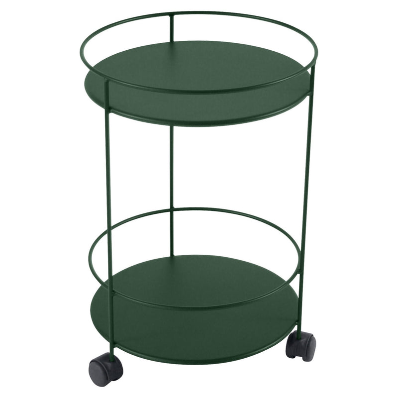 Guinguette Side Table with Wheels - Fermob - Outdoor Furniture - Acapulco Blue - HORNE