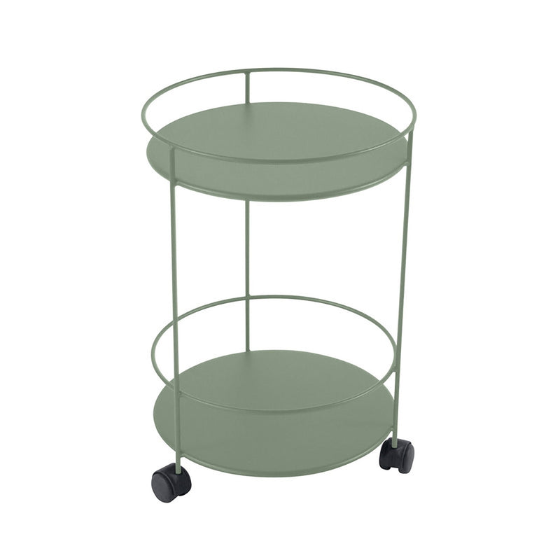 Guinguette Side Table with Wheels - Fermob - Outdoor Furniture - Acapulco Blue - HORNE