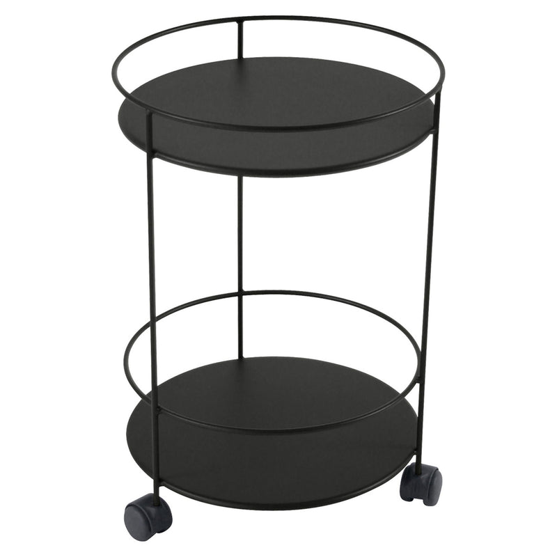 Guinguette Side Table with Wheels - Fermob - Outdoor Furniture - Acapulco Blue - HORNE