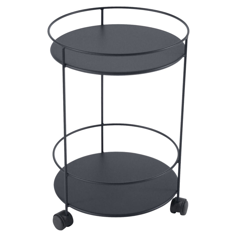 Guinguette Side Table with Wheels - Fermob - Outdoor Furniture - Acapulco Blue - HORNE