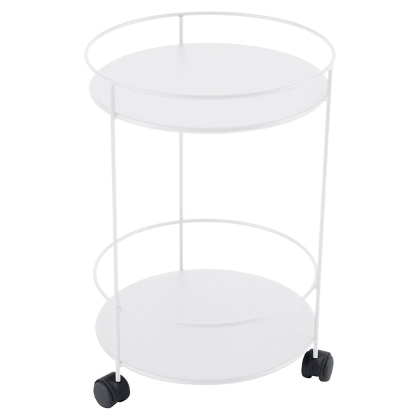 Guinguette Side Table with Wheels - Fermob - Outdoor Furniture - Cotton White - HORNE
