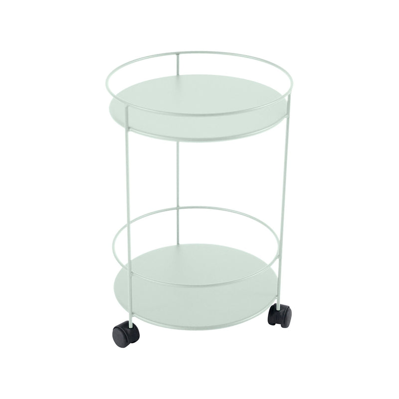 Guinguette Side Table with Wheels - Fermob - Outdoor Furniture - Acapulco Blue - HORNE
