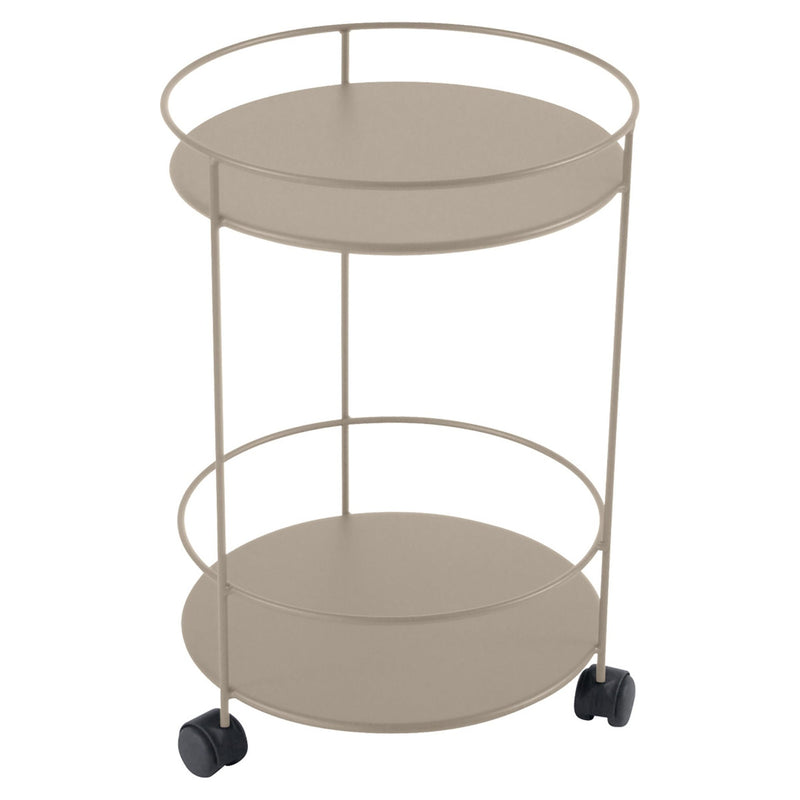 Guinguette Side Table with Wheels - Fermob - Outdoor Furniture - Acapulco Blue - HORNE