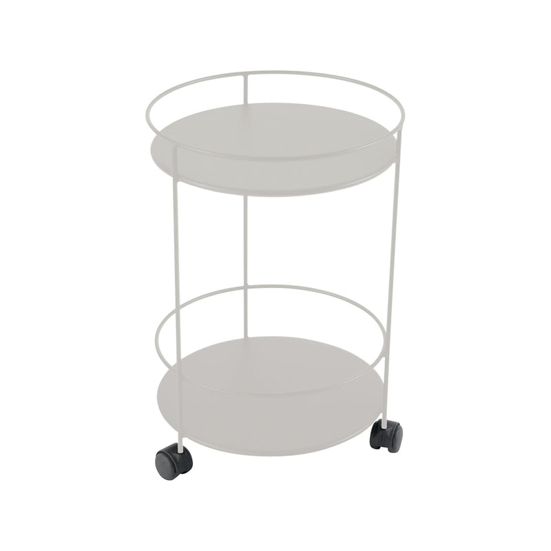 Guinguette Side Table with Wheels - Fermob - Outdoor Furniture - Acapulco Blue - HORNE