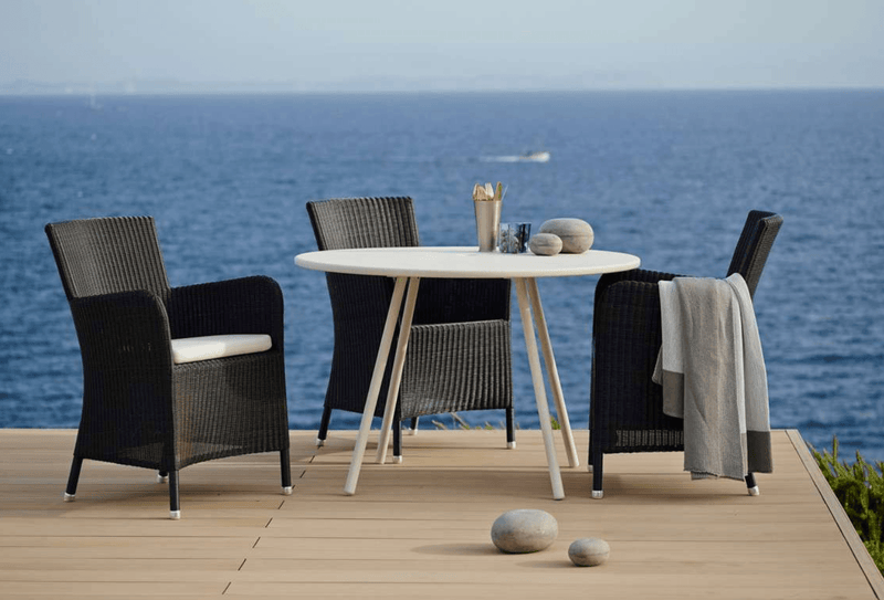 Hampsted Chair - Cane Line - Outdoor Furniture - Taupe - Grey Natté - HORNE