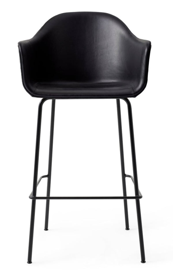 Harbour Bar Chair - Audo Copenhagen - Chairs - Black Dakar Leather 0842 - HORNE