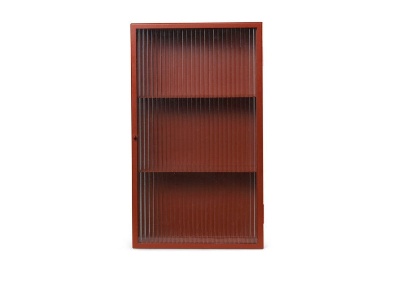 Haze Wall Cabinet - Ferm Living - Storage + Organization - Black - Reeded - HORNE