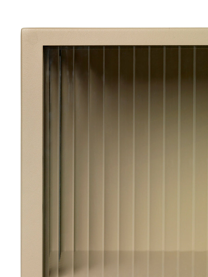 Haze Wall Cabinet - Ferm Living - Storage + Organization - Black - Reeded - HORNE